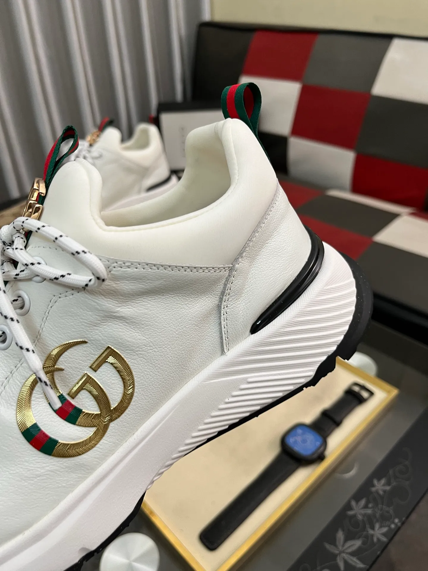 Men's Men's Shoes 💰458 ⌚️⌚️[GUCCI] Gucci men's casual shoes are absolutely popular 🔥The ultimate matching item for trendy men! The charm of super texture is irresistible, the main recommendation, the flower leather color is bright! The upper is made of high-quality brand printed fabric with cowhide, breathable leather lining and wear-resistant rubber sole, noble and elegant! Extremely comfortable🎁🎁You can be as handsome as you want💪 38-445⃣️colors available